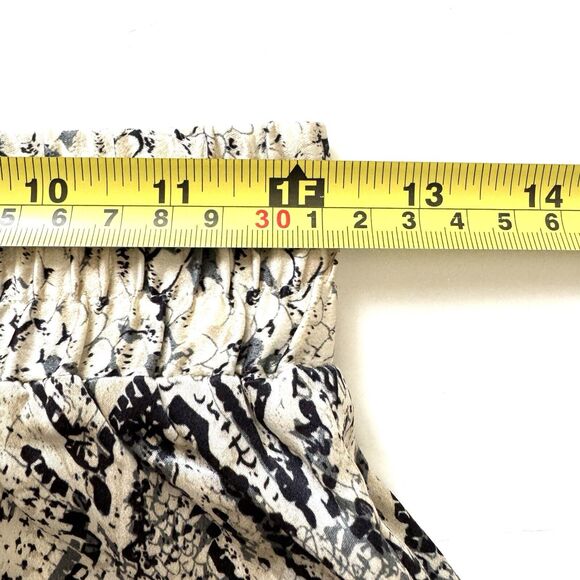 Reformation Women’s Samson 100% Silk Snakeskin Print High Waist Pants - Picture 7 of 12